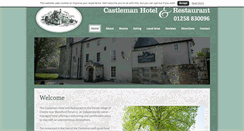 Desktop Screenshot of castlemanhotel.co.uk